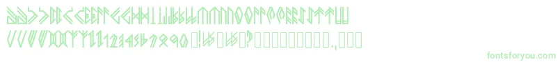 Newhorkbold Font – Green Fonts on White Background