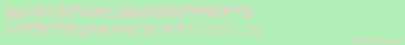 Newhorkbold Font – Pink Fonts on Green Background