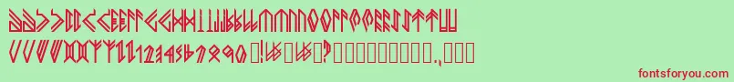Newhorkbold Font – Red Fonts on Green Background