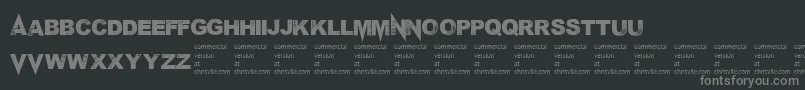 Mponderosa Font – Gray Fonts on Black Background