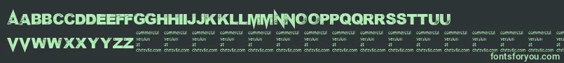 Mponderosa Font – Green Fonts on Black Background