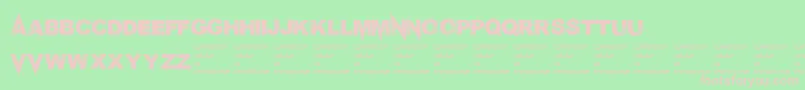 Mponderosa Font – Pink Fonts on Green Background