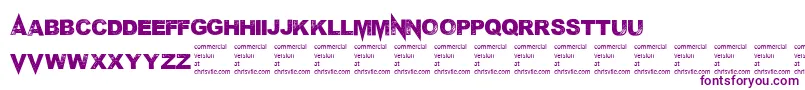 Mponderosa Font – Purple Fonts on White Background