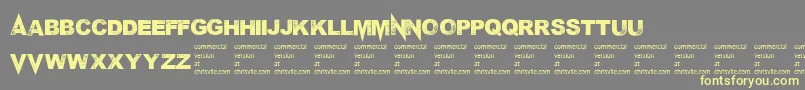 Mponderosa Font – Yellow Fonts on Gray Background