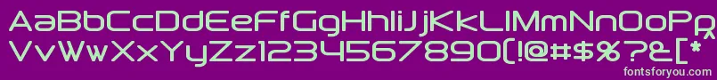 Downlink Font – Green Fonts on Purple Background