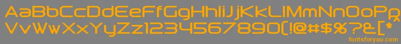 Downlink Font – Orange Fonts on Gray Background