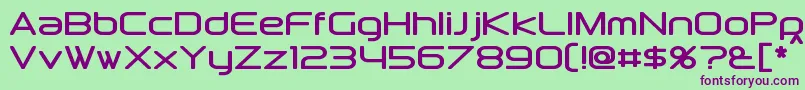 Downlink Font – Purple Fonts on Green Background