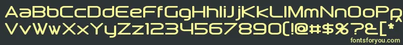 Downlink Font – Yellow Fonts on Black Background