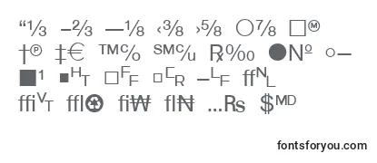 Шрифт WpTypographicsymbols