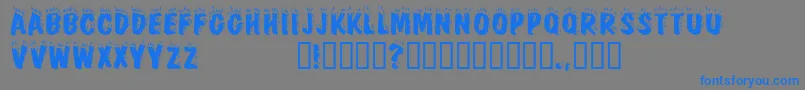 Firebugcapsssk Font – Blue Fonts on Gray Background