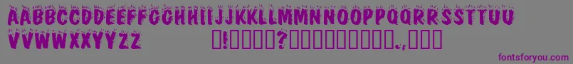 Firebugcapsssk Font – Purple Fonts on Gray Background