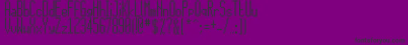 フォント15x5 – 紫の背景に黒い文字