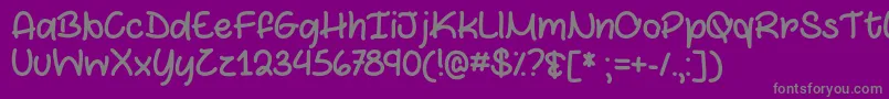 MarshmallowsAndChocolateOtf Font – Gray Fonts on Purple Background