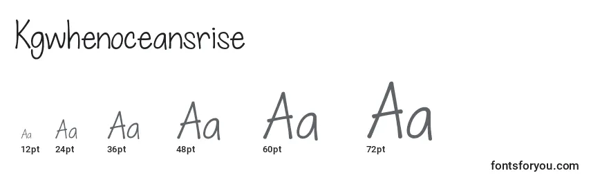 Kgwhenoceansrise Font Sizes