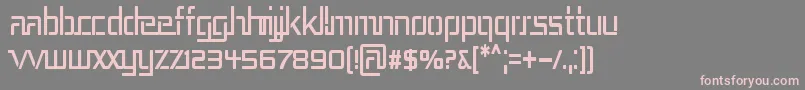 Rep3cn Font – Pink Fonts on Gray Background