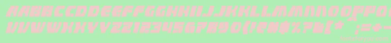 CounterfireItalic Font – Pink Fonts on Green Background