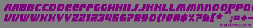 CounterfireItalic Font – Purple Fonts on Gray Background