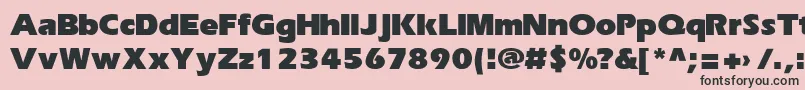 Erikab Font – Black Fonts on Pink Background