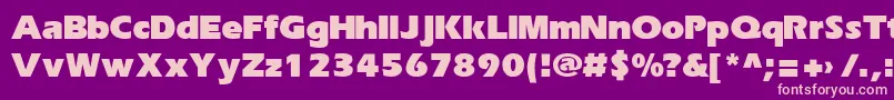 Erikab Font – Pink Fonts on Purple Background