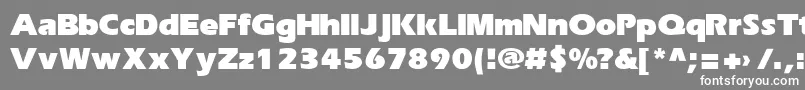 Шрифт Erikab – белые шрифты на сером фоне