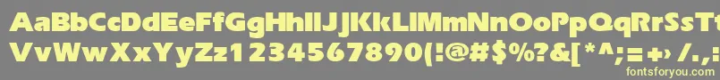 Erikab Font – Yellow Fonts on Gray Background