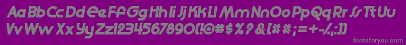 Fonte Slide – fontes cinzas em um fundo violeta