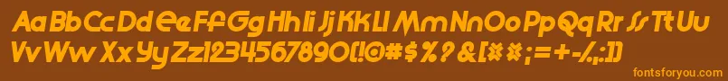 Подробнее о шрифте Slide Шрифт Slide – оранжевые шрифты на коричневом фоне
