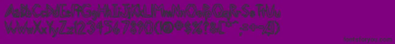 Slighrg Font – Black Fonts on Purple Background