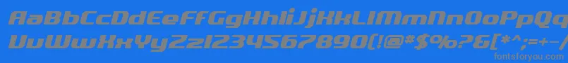 SfQuartziteBoldObliqueフォントについての詳細 フォントSfQuartziteBoldOblique – 青い背景に灰色の文字