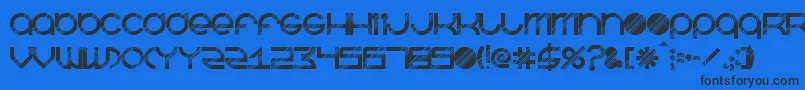 Шрифт BeastmodeDisco – чёрные шрифты на синем фоне