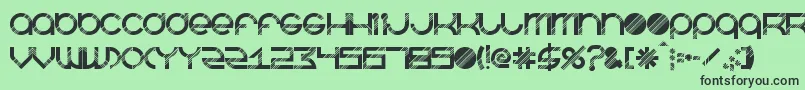 Шрифт BeastmodeDisco – чёрные шрифты на зелёном фоне