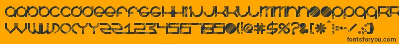 BeastmodeDisco Font – Black Fonts on Orange Background