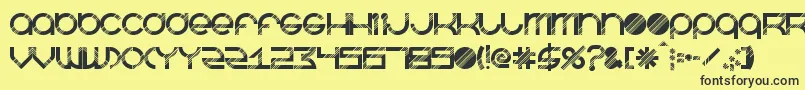 BeastmodeDisco Font – Black Fonts on Yellow Background