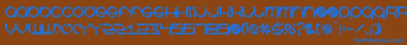 Шрифт BeastmodeDisco – синие шрифты на коричневом фоне