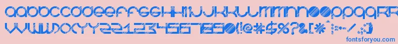Шрифт BeastmodeDisco – синие шрифты на розовом фоне
