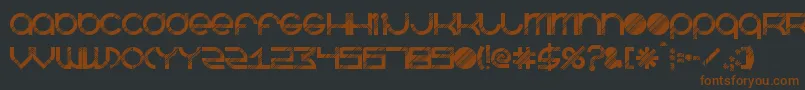 BeastmodeDisco Font – Brown Fonts on Black Background