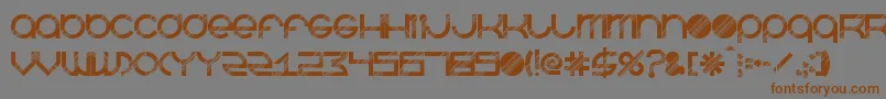 BeastmodeDisco Font – Brown Fonts on Gray Background