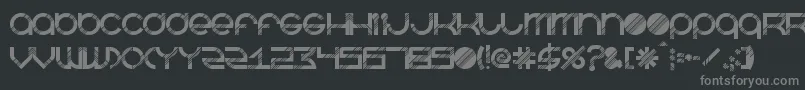 BeastmodeDisco Font – Gray Fonts on Black Background