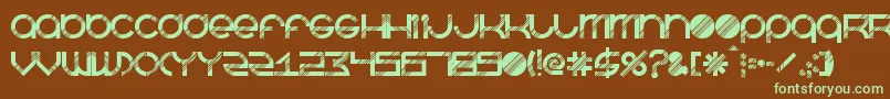 BeastmodeDisco Font – Green Fonts on Brown Background