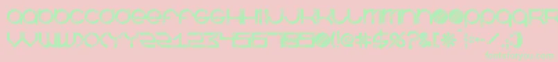 Шрифт BeastmodeDisco – зелёные шрифты на розовом фоне