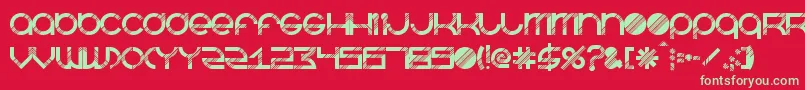 BeastmodeDisco Font – Green Fonts on Red Background