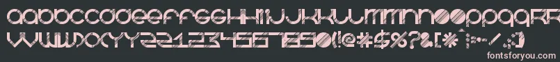 フォントBeastmodeDisco – 黒い背景にピンクのフォント