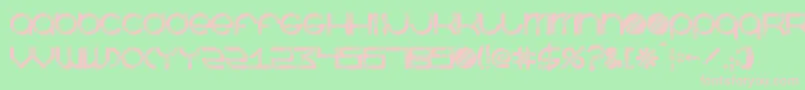 フォントBeastmodeDisco – 緑の背景にピンクのフォント