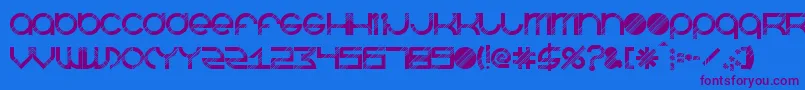 Шрифт BeastmodeDisco – фиолетовые шрифты на синем фоне
