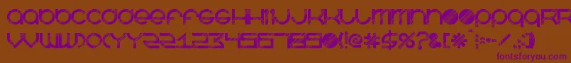 BeastmodeDisco Font – Purple Fonts on Brown Background