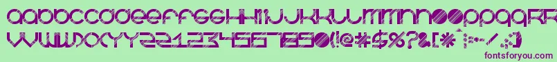 BeastmodeDisco Font – Purple Fonts on Green Background