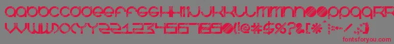 BeastmodeDisco Font – Red Fonts on Gray Background