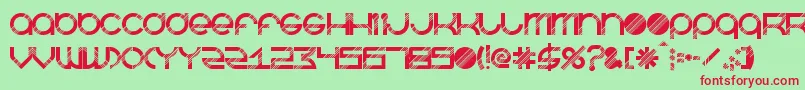 Шрифт BeastmodeDisco – красные шрифты на зелёном фоне