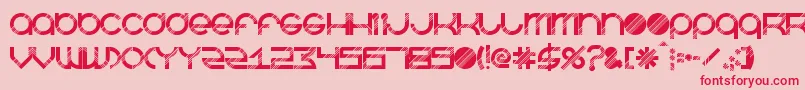 BeastmodeDisco Font – Red Fonts on Pink Background