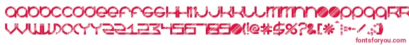 BeastmodeDisco-Schriftart – Rote Schriften auf weißem Hintergrund